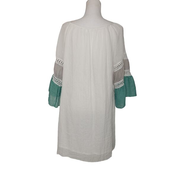 Vasna cotton‎ blend layered boho mini dress size small - Picture 2 of 5